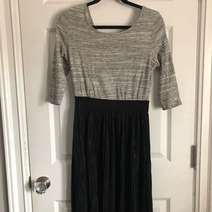 Accordion Skirt Mixed Material Dress Stitch Fix